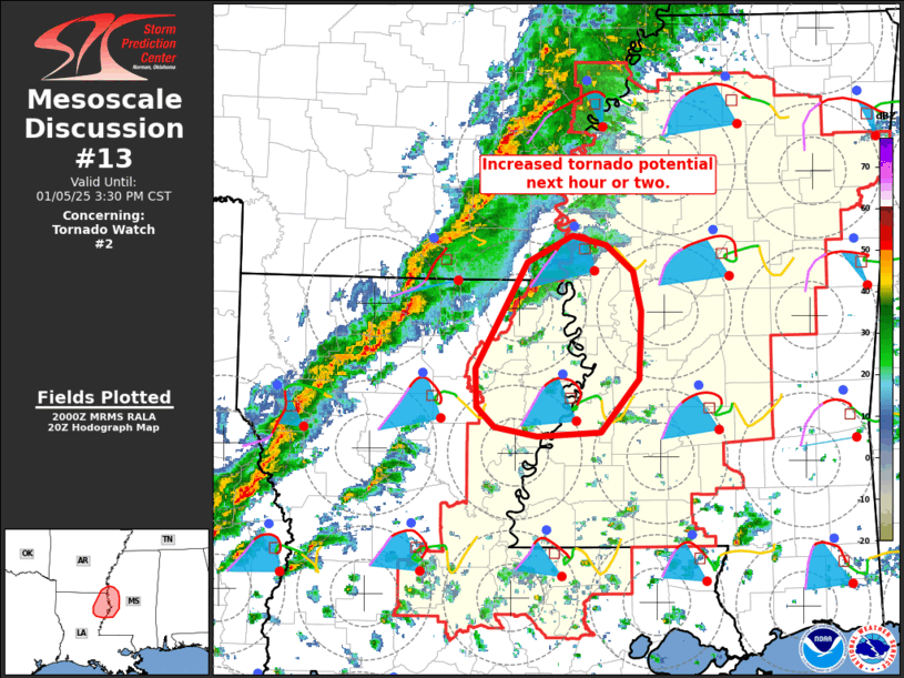 Mesoscale Discussion 13