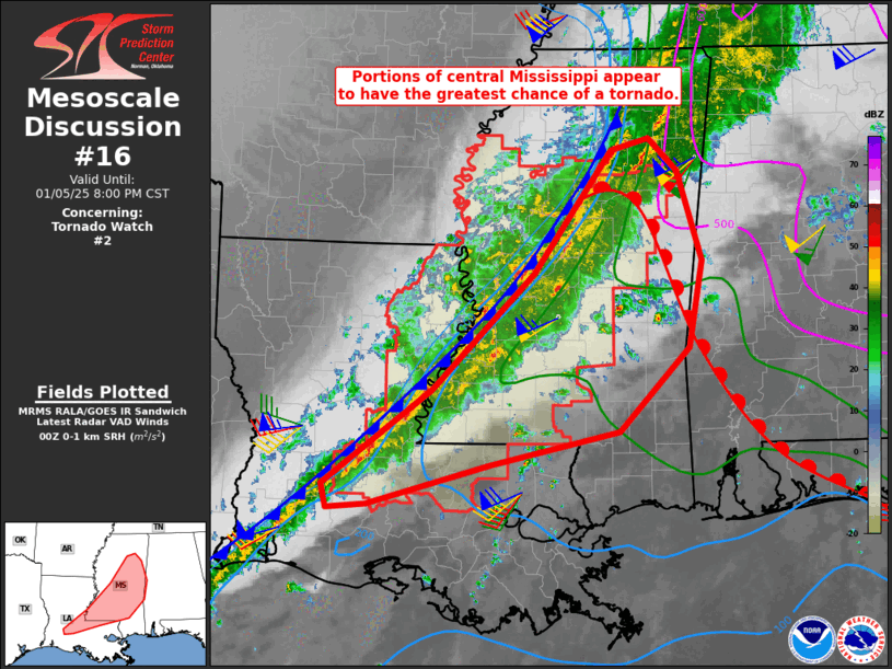Mesoscale Discussion 16