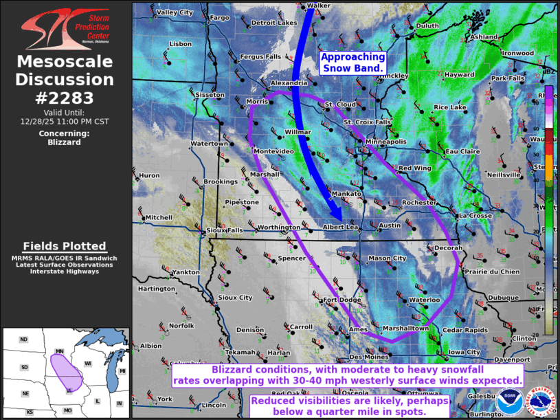 Mesoscale Discussion 2283