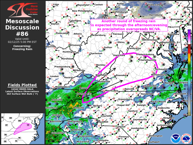 Mesoscale Discussion 86