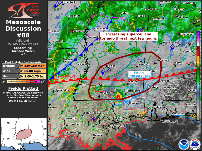 Mesoscale Discussion 88