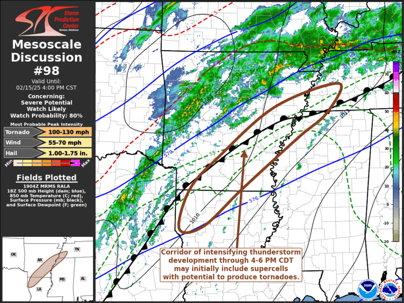 Mesoscale Discussion 98