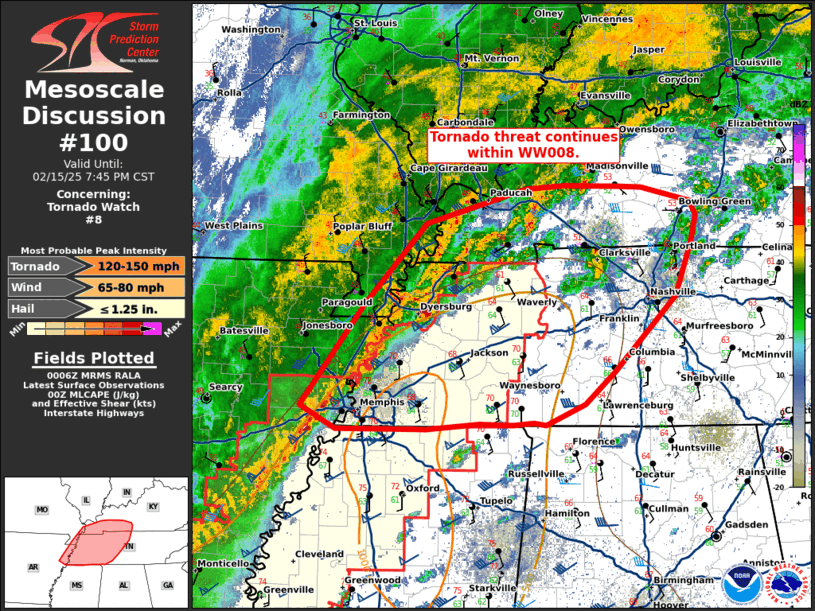 Mesoscale Discussion 100