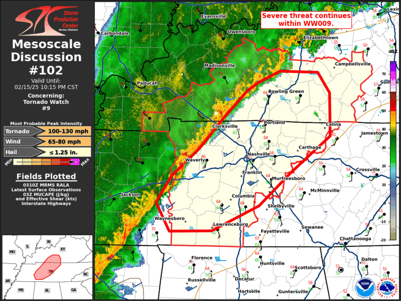 Mesoscale Discussion 102