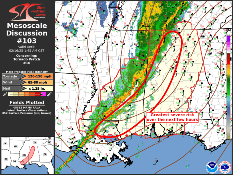 Mesoscale Discussion 103