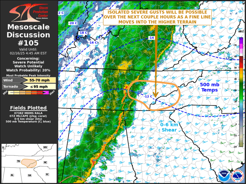 Mesoscale Discussion 105