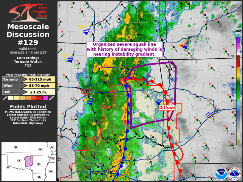 Mesoscale Discussion 129