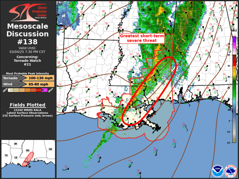 Mesoscale Discussion 138