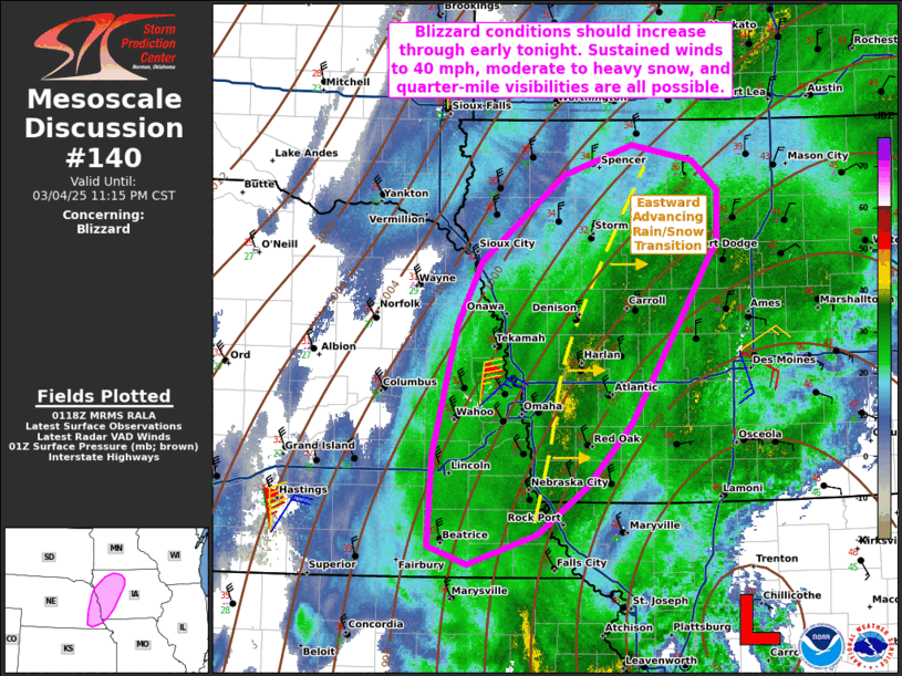 Mesoscale Discussion 140
