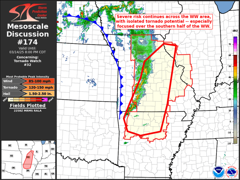 Mesoscale Discussion 174