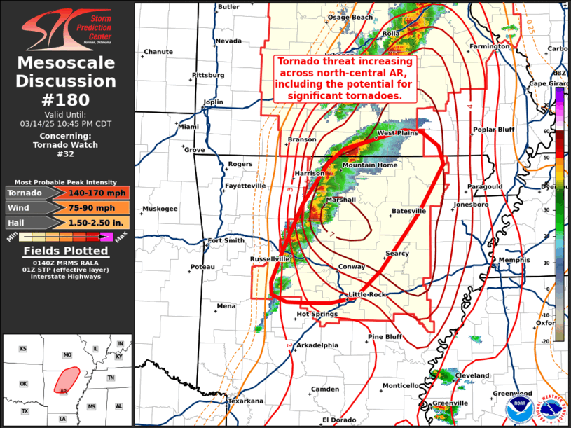 Mesoscale Discussion 180