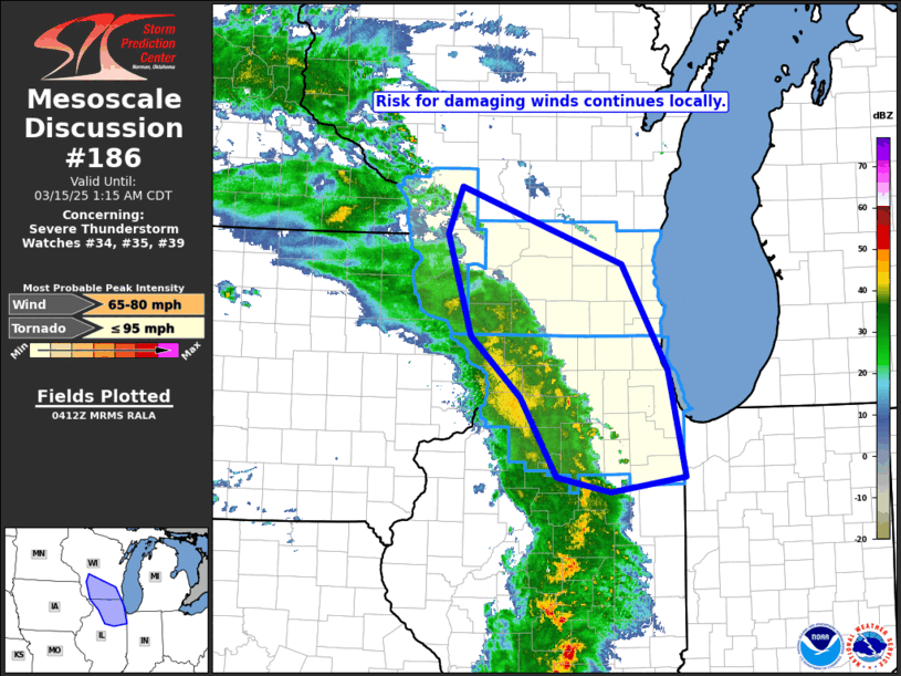 Mesoscale Discussion 186