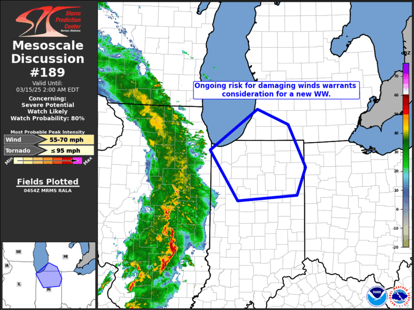 Mesoscale Discussion 189