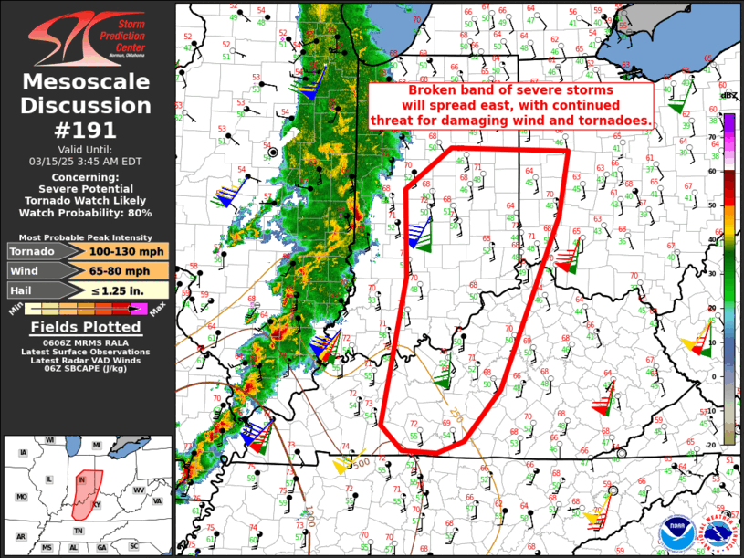Mesoscale Discussion 191