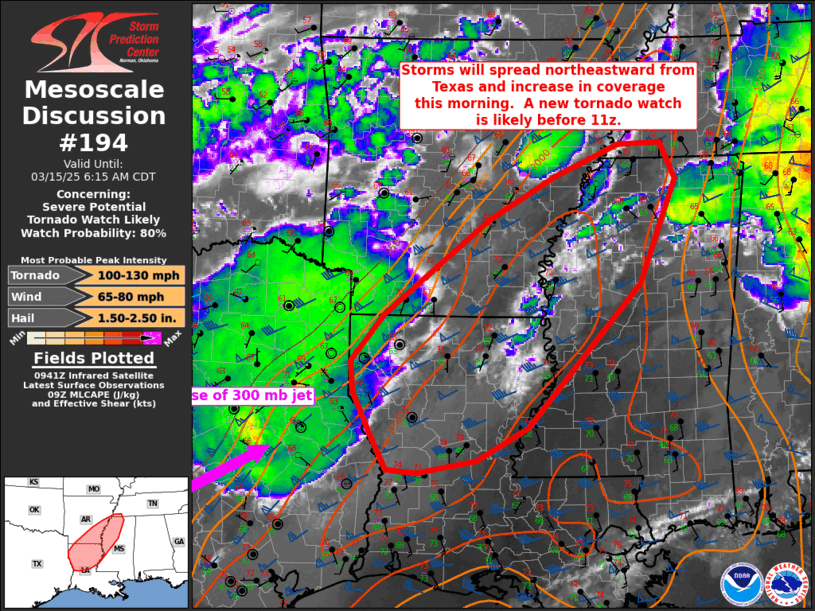 Mesoscale Discussion 194