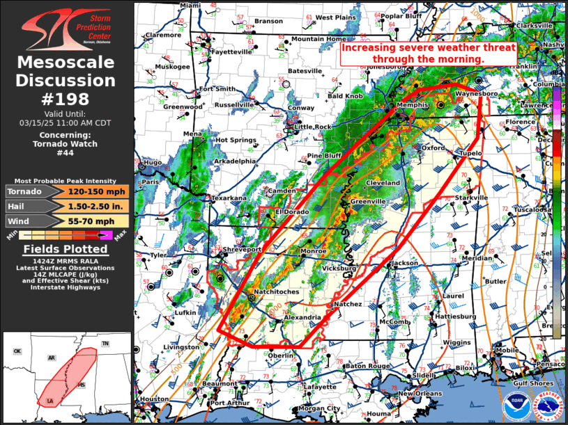 Mesoscale Discussion 198
