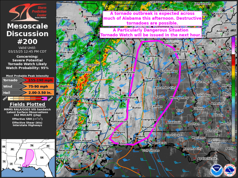 Mesoscale Discussion 200