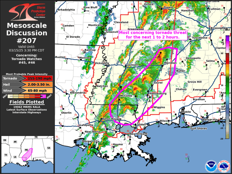 Mesoscale Discussion 207