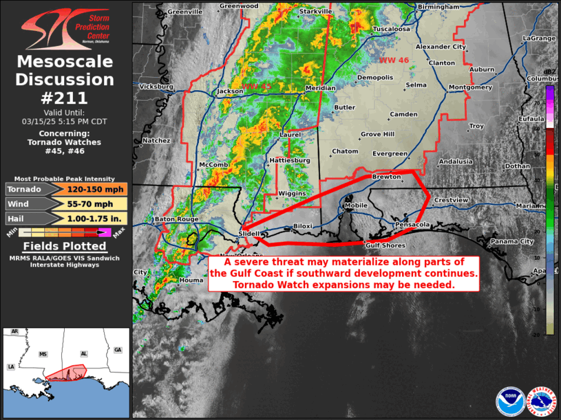 Mesoscale Discussion 211