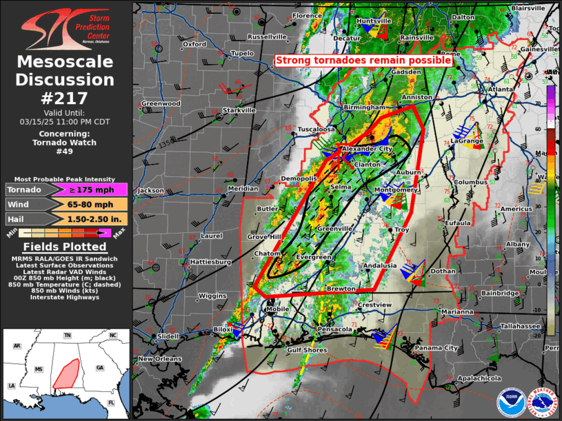 Mesoscale Discussion 217