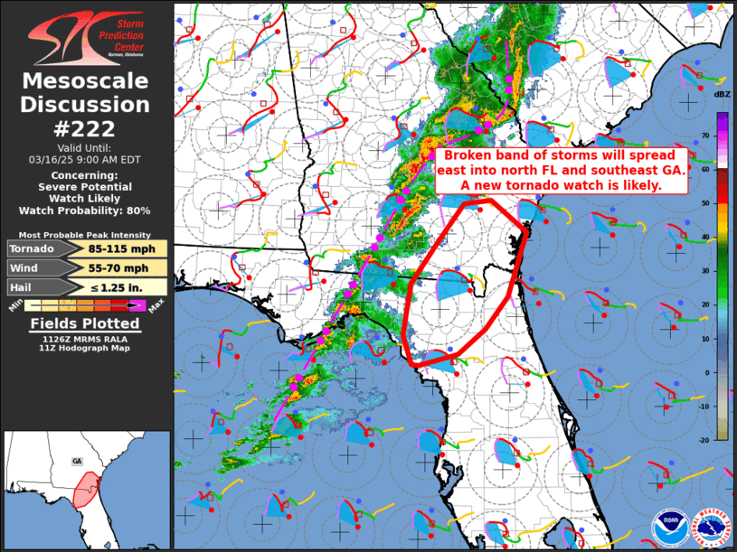 Mesoscale Discussion 222
