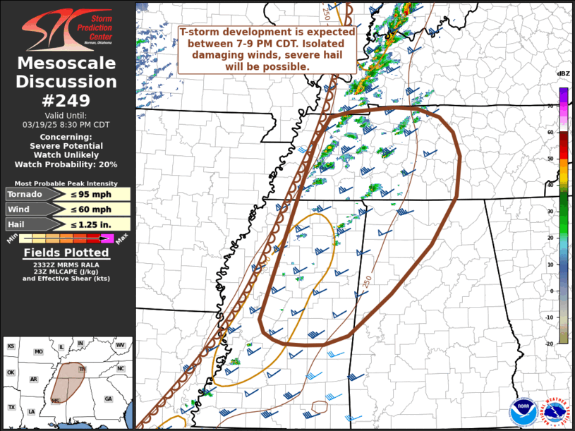 Mesoscale Discussion 249