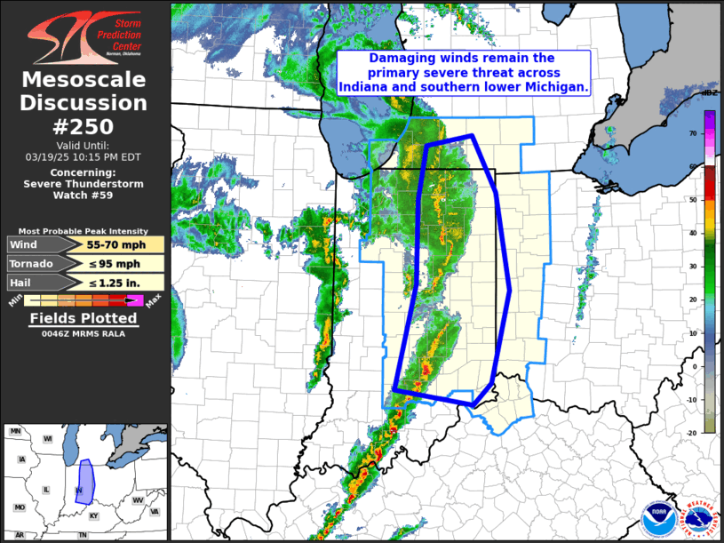 Mesoscale Discussion 250