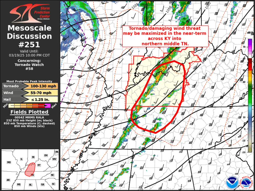 Mesoscale Discussion 251