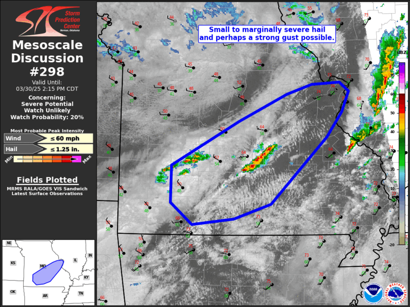 Mesoscale Discussion 298