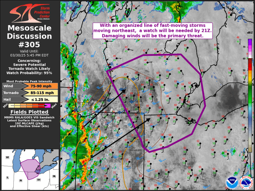 Mesoscale Discussion 305