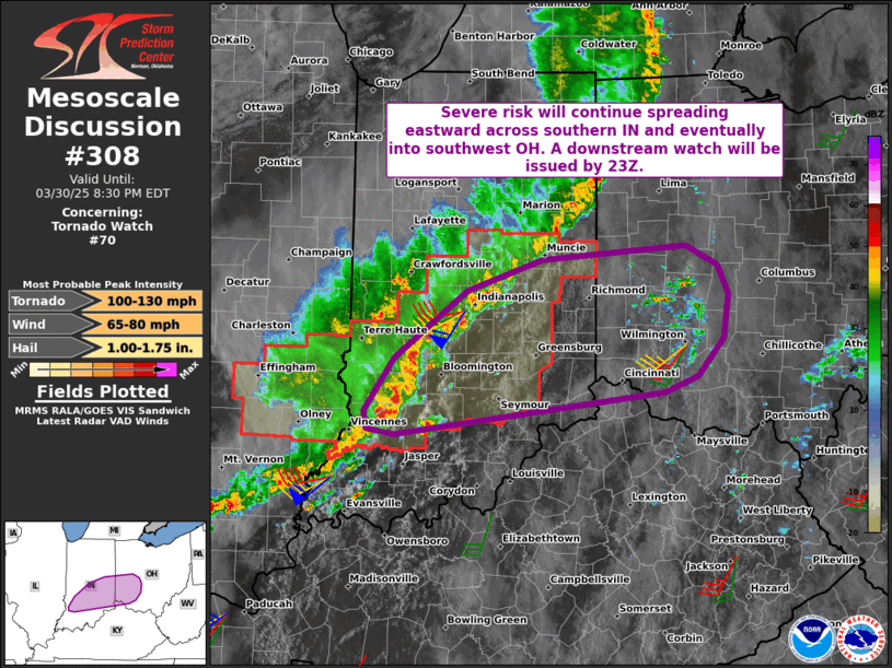 Mesoscale Discussion 308