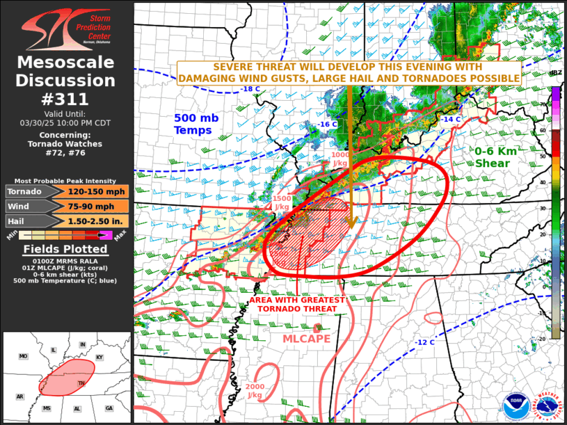 Mesoscale Discussion 311