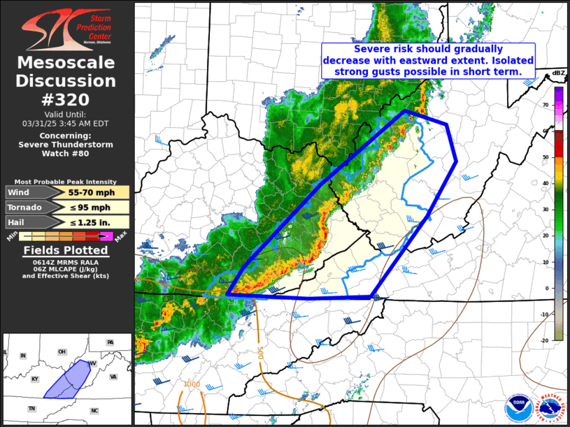 Mesoscale Discussion 320