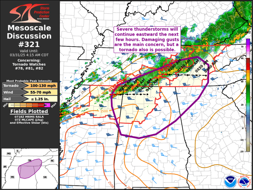 Mesoscale Discussion 321