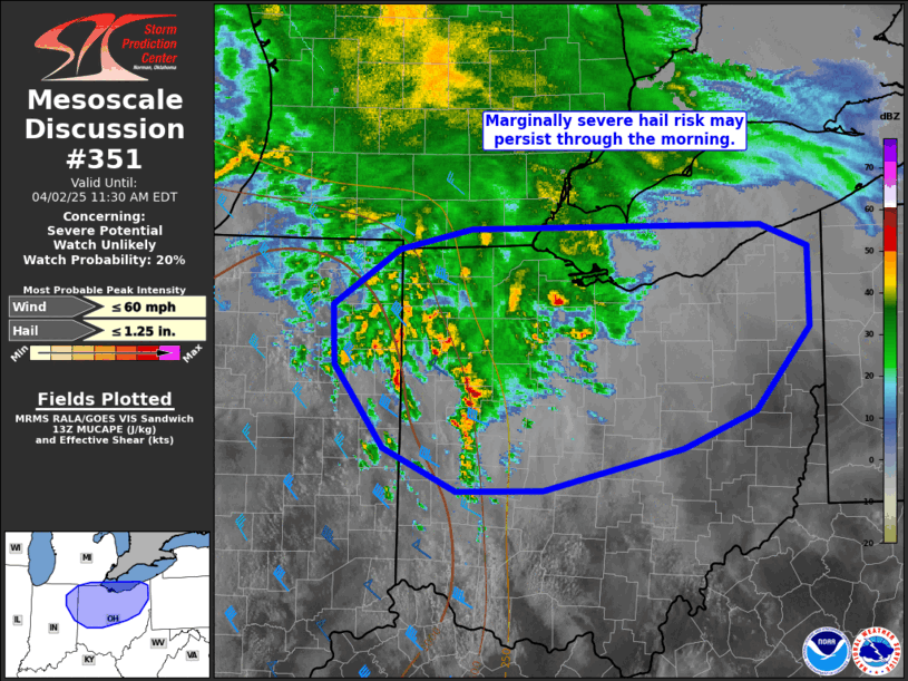 Mesoscale Discussion 351