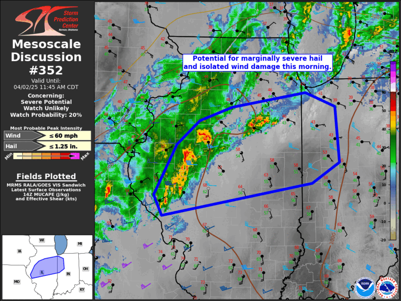 Mesoscale Discussion 352