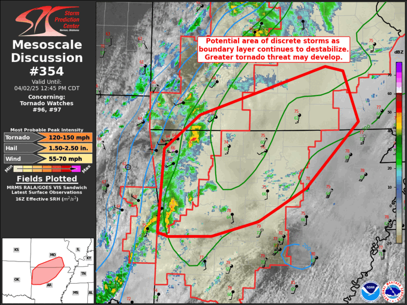 Mesoscale Discussion 354