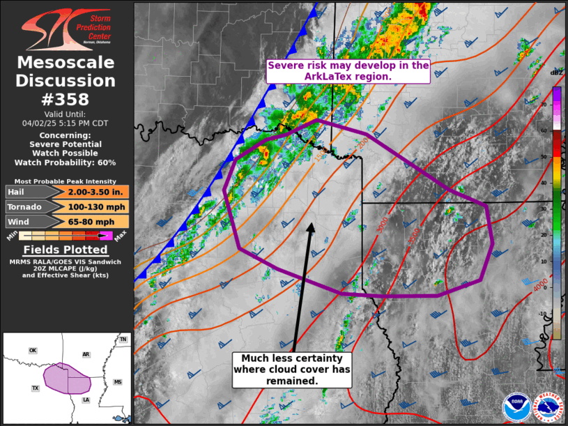 Mesoscale Discussion 358