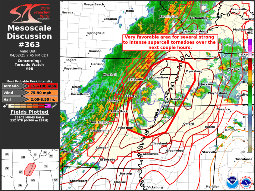 Mesoscale Discussion 363