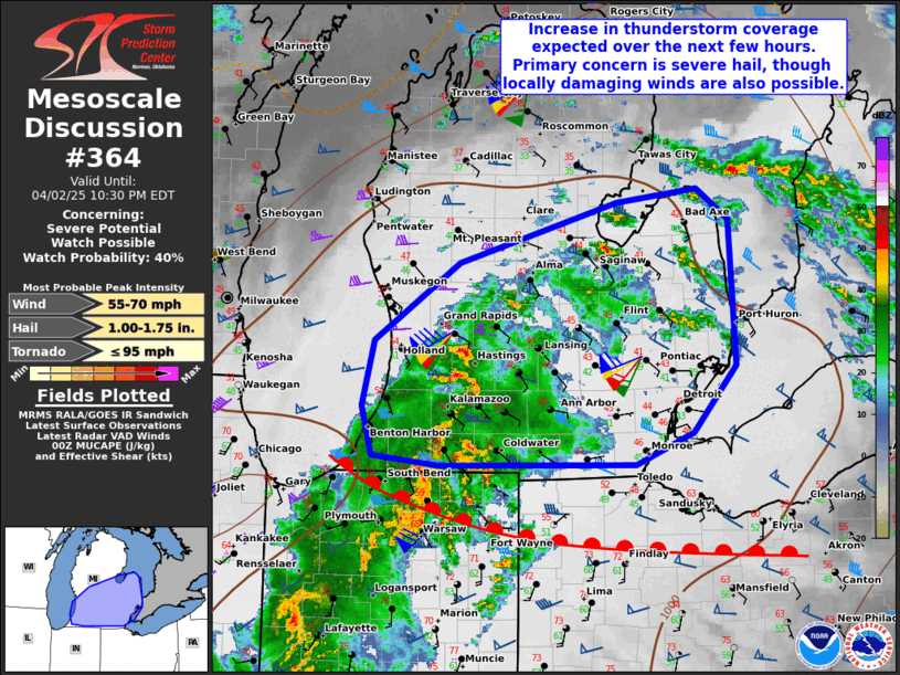 Mesoscale Discussion 364