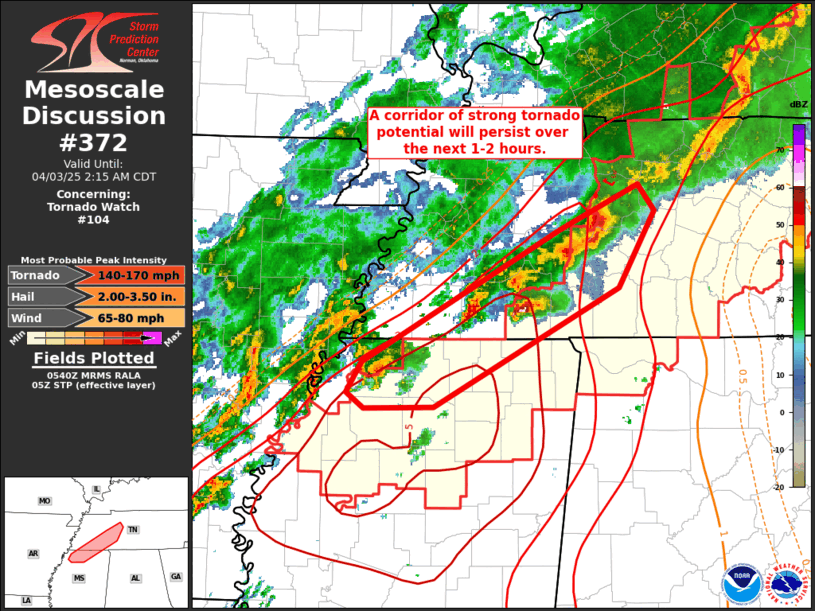 Mesoscale Discussion 372