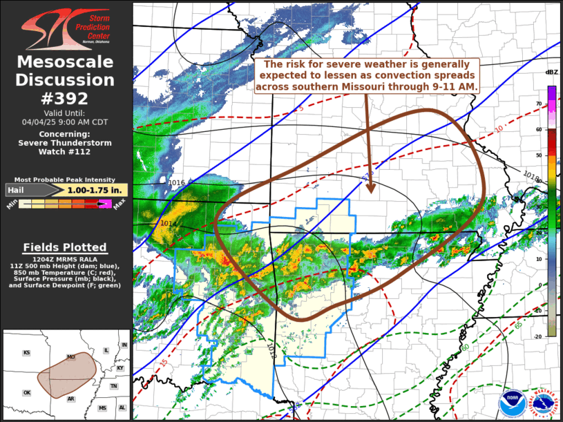 Mesoscale Discussion 392