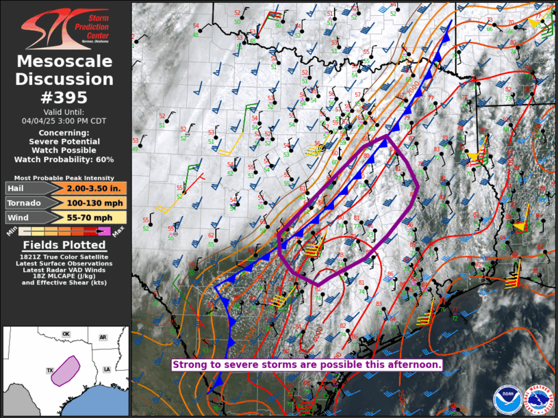 Mesoscale Discussion 395