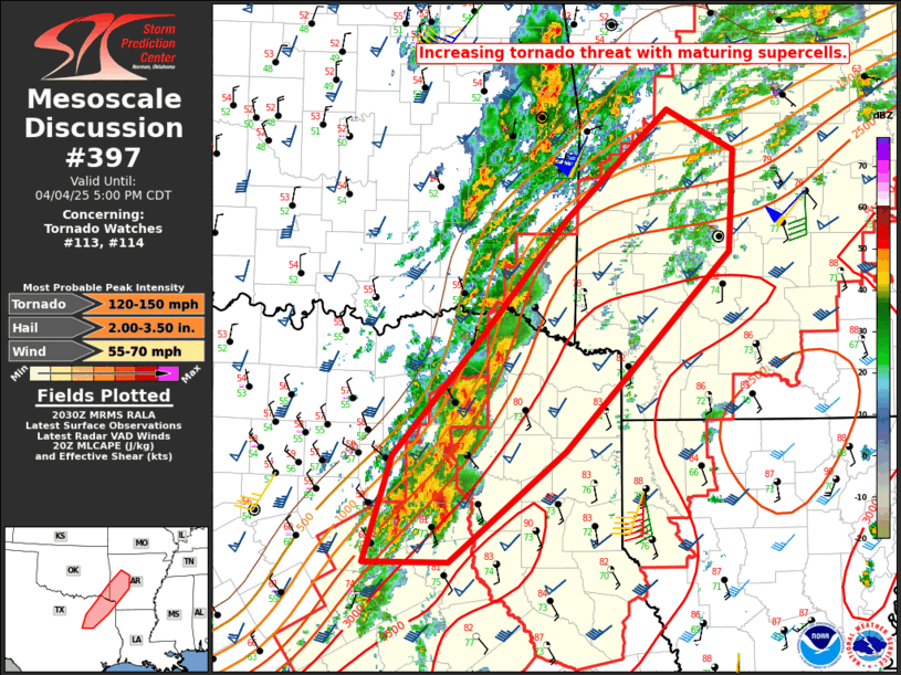 Mesoscale Discussion 397