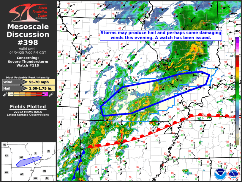 Mesoscale Discussion 398