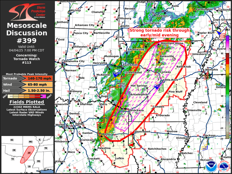 Mesoscale Discussion 399