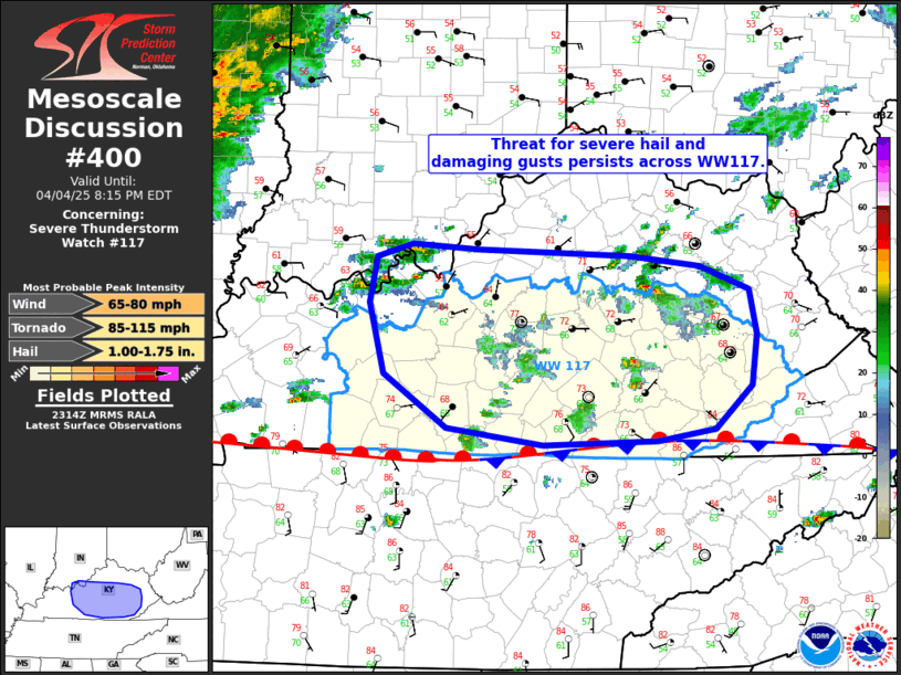 Mesoscale Discussion 400