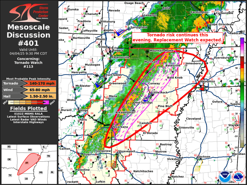 Mesoscale Discussion 401