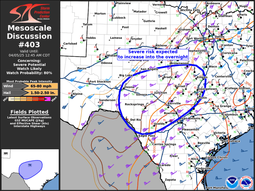 Mesoscale Discussion 403