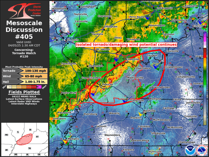 Mesoscale Discussion 405